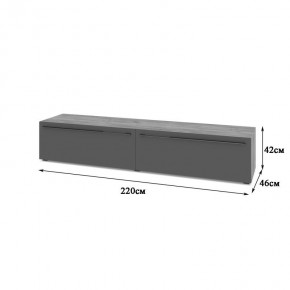 СТОУН С72 Тумба ТВ (золотой дуб/графит) в Нягани - nyagan.mebel24.online | фото 2