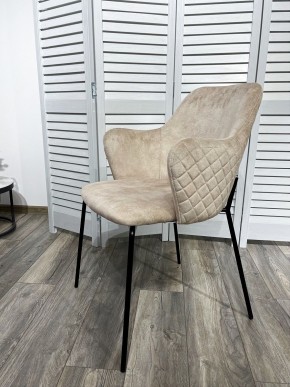 Стул AMARETTO VBP206 античный светло-бежевый, велюр без пальчикового эффекта /черный каркас, М-City в Нягани - nyagan.mebel24.online | фото 7