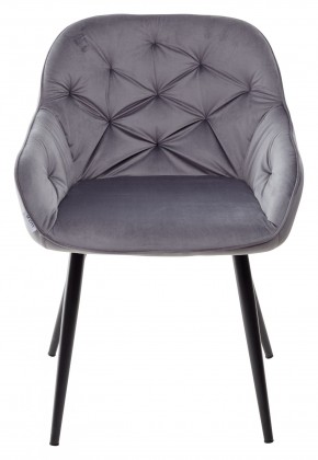 Стул BREEZE BLUVEL-14 GREY, велюр / черный каркас М-City в Нягани - nyagan.mebel24.online | фото 5