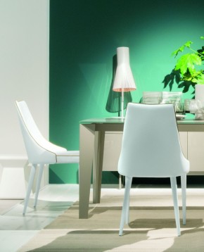 Стул CLARA 40.11 (TR505 white with sand cordonet, экокожа) в Нягани - nyagan.mebel24.online | фото 2