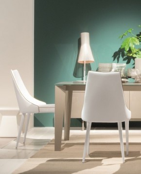 Стул CLARA 40.11 (TR505 white with sand cordonet, экокожа) в Нягани - nyagan.mebel24.online | фото 3