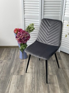 Стул DUKE BLUVEL-14 GREY, велюр / черный каркас М-City в Нягани - nyagan.mebel24.online | фото 5