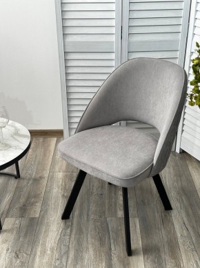 Стул DUNA 360 град. поворот. B22 Серый, велюр / черный каркас, М-City в Нягани - nyagan.mebel24.online | фото 8