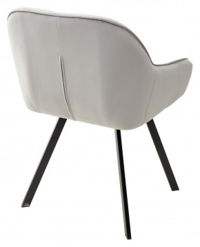 Стул GALE 360 град. поворот. BLUVEL-03 LIGHT GREY, велюр/ черный каркас, М-City в Нягани - nyagan.mebel24.online | фото 4