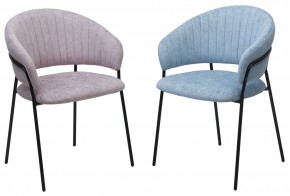 Стул ГЕММА, цвет RAIN 13 blue, велюр / черный каркас М-City в Нягани - nyagan.mebel24.online | фото 8