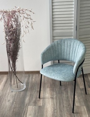Стул ГЕММА, цвет RAIN 7 breeze, велюр / черный каркас М-City в Нягани - nyagan.mebel24.online | фото 4