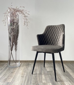 Стул HERMAN 360 град. ГРАФИТ #14, велюр / черный каркас М-City в Нягани - nyagan.mebel24.online | фото 2