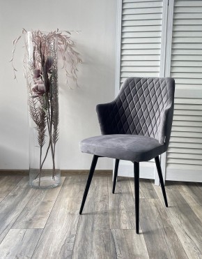 Стул HERMAN 360 град. СЕРЫЙ #27, велюр / черный каркас М-City в Нягани - nyagan.mebel24.online | фото 3