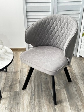 Стул SKAT 360 град. поворот. B22 Серый, велюр / черный каркас, М-City в Нягани - nyagan.mebel24.online | фото 3