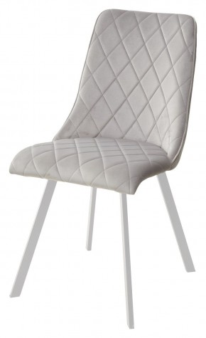 Стул TYCOON BLUVEL-03 LIGHT GREY / белый каркас М-City в Нягани - nyagan.mebel24.online | фото 1