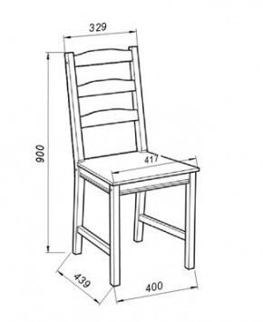 Стул Вествик, массив сосны, цвет белый в Нягани - nyagan.mebel24.online | фото 3