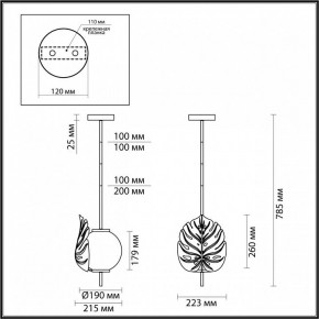 Светильник на штанге Odeon Light Jungle 4864/1 в Нягани - nyagan.mebel24.online | фото 3