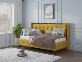 СВЕТЛАНА 3 Кровать линейная (Горчичный) в Нягани - nyagan.mebel24.online | фото