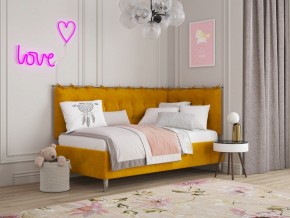 СВЕТЛАНА 3 Кровать угловая (Горчичный) в Нягани - nyagan.mebel24.online | фото