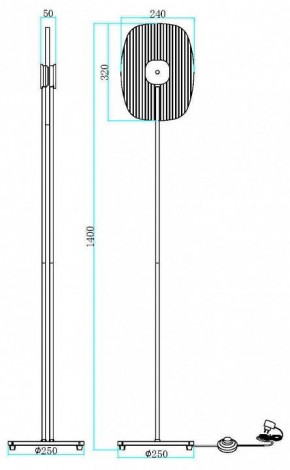Торшер Maytoni Eclipse MOD152FL-L1BK в Нягани - nyagan.mebel24.online | фото 2