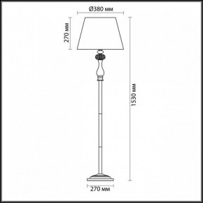 Торшер Odeon Light Gaellori 3393/1F в Нягани - nyagan.mebel24.online | фото 3
