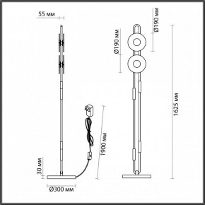 Торшер Odeon Light Magnet 5407/23FL в Нягани - nyagan.mebel24.online | фото 4