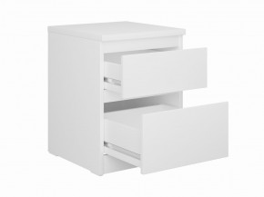 Тумба КАСТОР малая с двумя ящиками, цвет белый в Нягани - nyagan.mebel24.online | фото 2