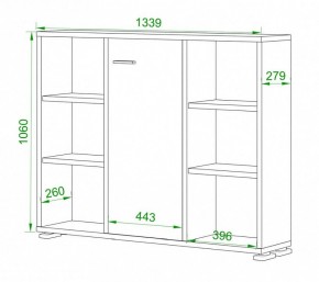 Тумба комбинированная Домино ПУ-60-2 в Нягани - nyagan.mebel24.online | фото 2