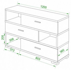 Тумба комбинированная Домино СБ-40/3-ПВК в Нягани - nyagan.mebel24.online | фото 2