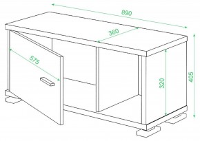 Тумба комбинированная СБ-30/1 в Нягани - nyagan.mebel24.online | фото 2