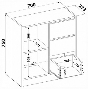 Тумба комбинированная Т-1 в Нягани - nyagan.mebel24.online | фото 4