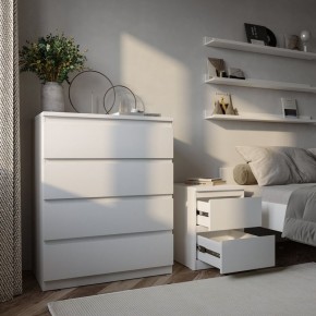 Тумба МАЛЬТА с двумя выдвижными ящиками, цвет белый в Нягани - nyagan.mebel24.online | фото 4