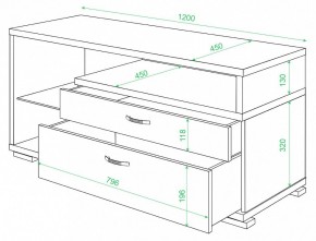 Тумба под ТВ Домино ТК-10М в Нягани - nyagan.mebel24.online | фото 2