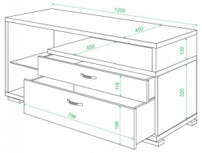 Тумба под ТВ Домино ТК-10М в Нягани - nyagan.mebel24.online | фото 2