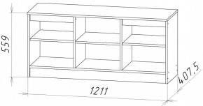 НИЦЦА-9 Тумба под ТВ (НЦ.09) в Нягани - nyagan.mebel24.online | фото 2