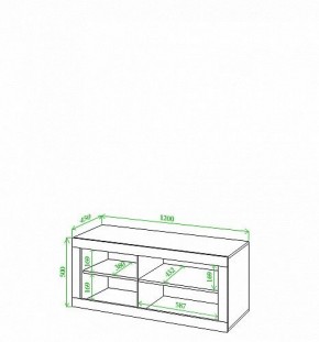 Тумба под ТВ Toivo Кон120 в Нягани - nyagan.mebel24.online | фото 2