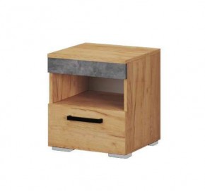 Тумба прикроватная Адель дуб крафт золотой/ателье светлое в Нягани - nyagan.mebel24.online | фото