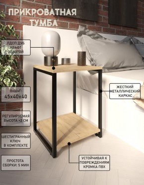 Тумба прикроватная "Лофт" (Лф.Т-2) в Нягани - nyagan.mebel24.online | фото 4