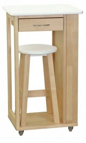 Тумба с табуретом Мебелик в Нягани - nyagan.mebel24.online | фото 7