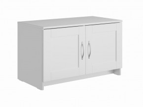 Тумба СИРИУС двухдверная низкая, цвет белый в Нягани - nyagan.mebel24.online | фото