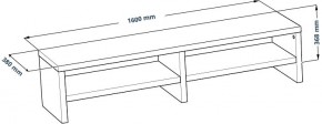 ТВ-тумба Энкель ТВ16, тамбурат, цвет дуб беленый в Нягани - nyagan.mebel24.online | фото 3
