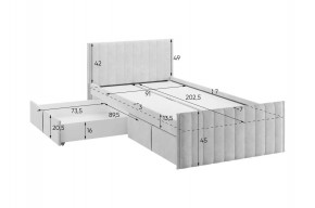 ТВИКС Кровать с ящиками 900 в Нягани - nyagan.mebel24.online | фото 3
