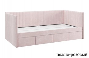 ТВИКС Кровать (софа) с ящиками 900 (нежно-розовый) в Нягани - nyagan.mebel24.online | фото