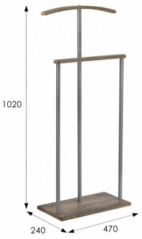 Вешалка для костюма Дэви 1 в Нягани - nyagan.mebel24.online | фото 12
