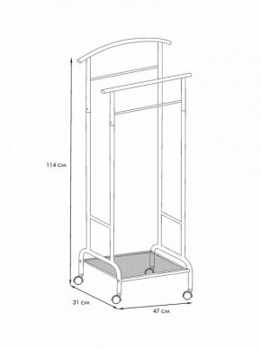 Вешалка для костюма Римини 2М в Нягани - nyagan.mebel24.online | фото 4