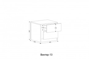 ВИНТЕР - 13 Тумба прикроватная в Нягани - nyagan.mebel24.online | фото 2