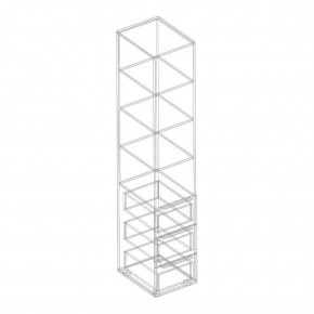 ВИТА Пенал с 3 ящиками в Нягани - nyagan.mebel24.online | фото 2