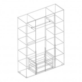 ВИТА Шкаф 4-ств для одежды в Нягани - nyagan.mebel24.online | фото 2