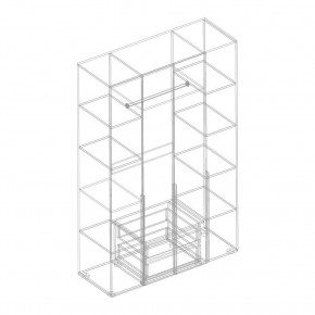 ВИТА Шкаф 4-ств с зеркалом в Нягани - nyagan.mebel24.online | фото 2
