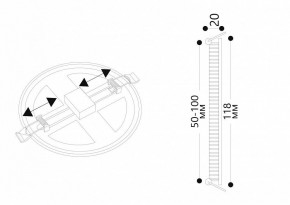 Встраиваемый светильник Arte Lamp Mesura A7972PL-1WH в Нягани - nyagan.mebel24.online | фото 5