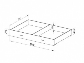 Ящик для металлических кроватей 120*190 (Венге) в Нягани - nyagan.mebel24.online | фото