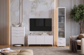 ЗЕФИР Гостиная К1 (белое дерево/белый муар) в Нягани - nyagan.mebel24.online | фото