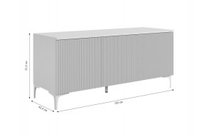 ЗЕФИР Гостиная К2 (белое дерево/черный муар) в Нягани - nyagan.mebel24.online | фото 4